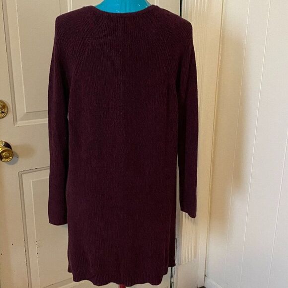 a.n.a. 100% Cotton V-Neck long Sleeve High Low Sweater Tunic Women Size L - Picture 3 of 7